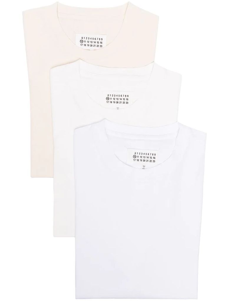 three-pack cotton T-shirts