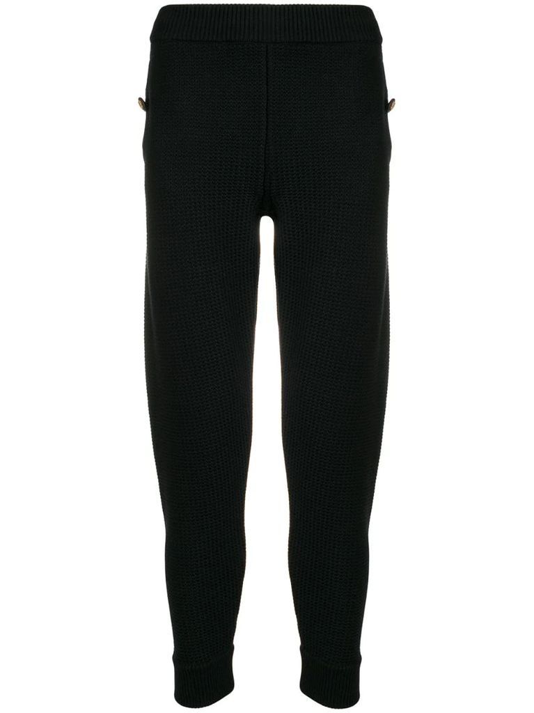 woven track trousers