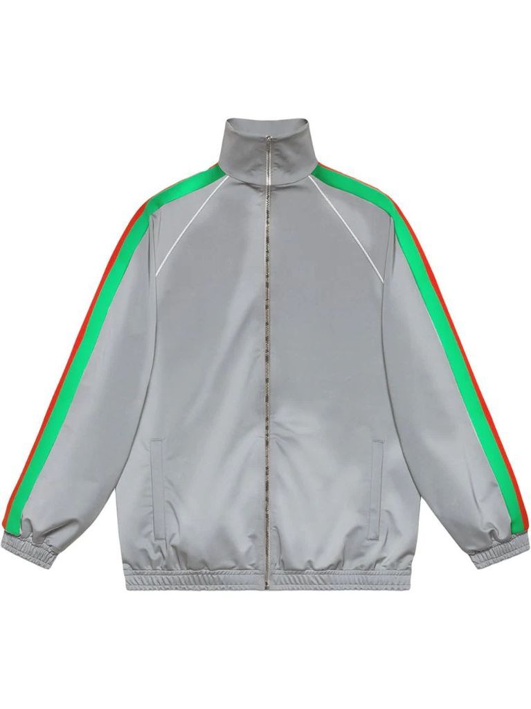 reflective side stripe track jacket
