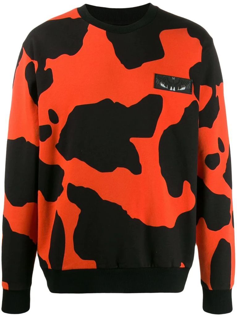 camouflage pattern sweatshirt