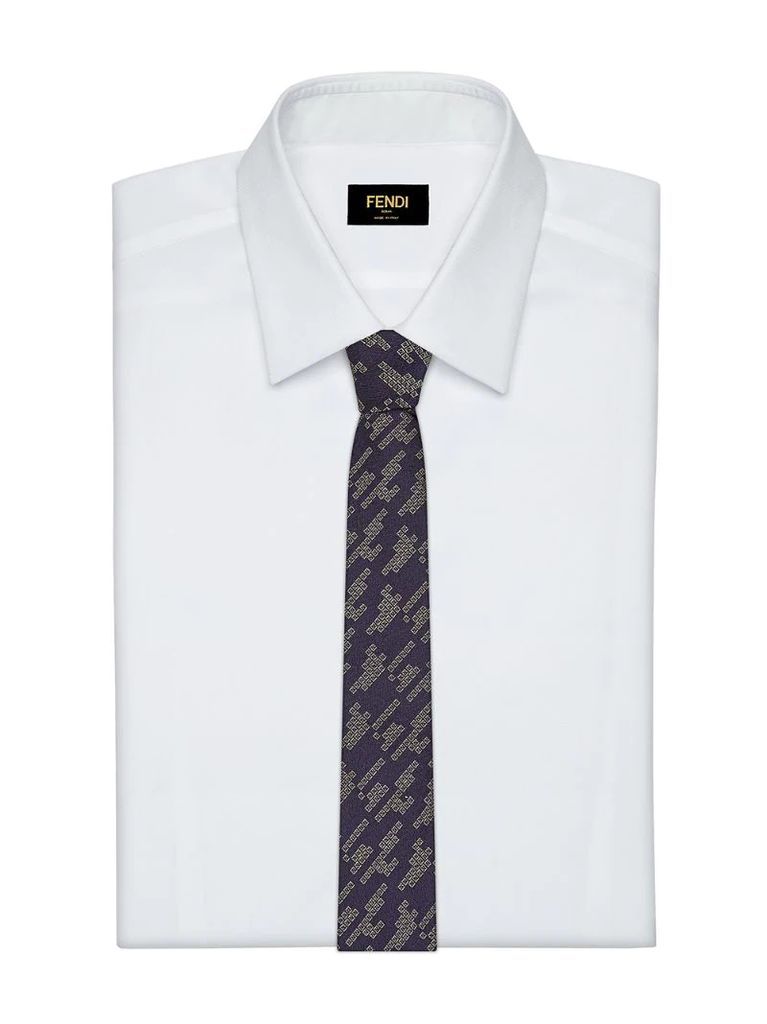 square-pattern tie