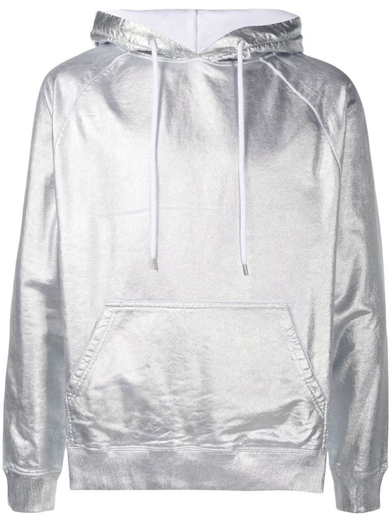 metallic hoodie