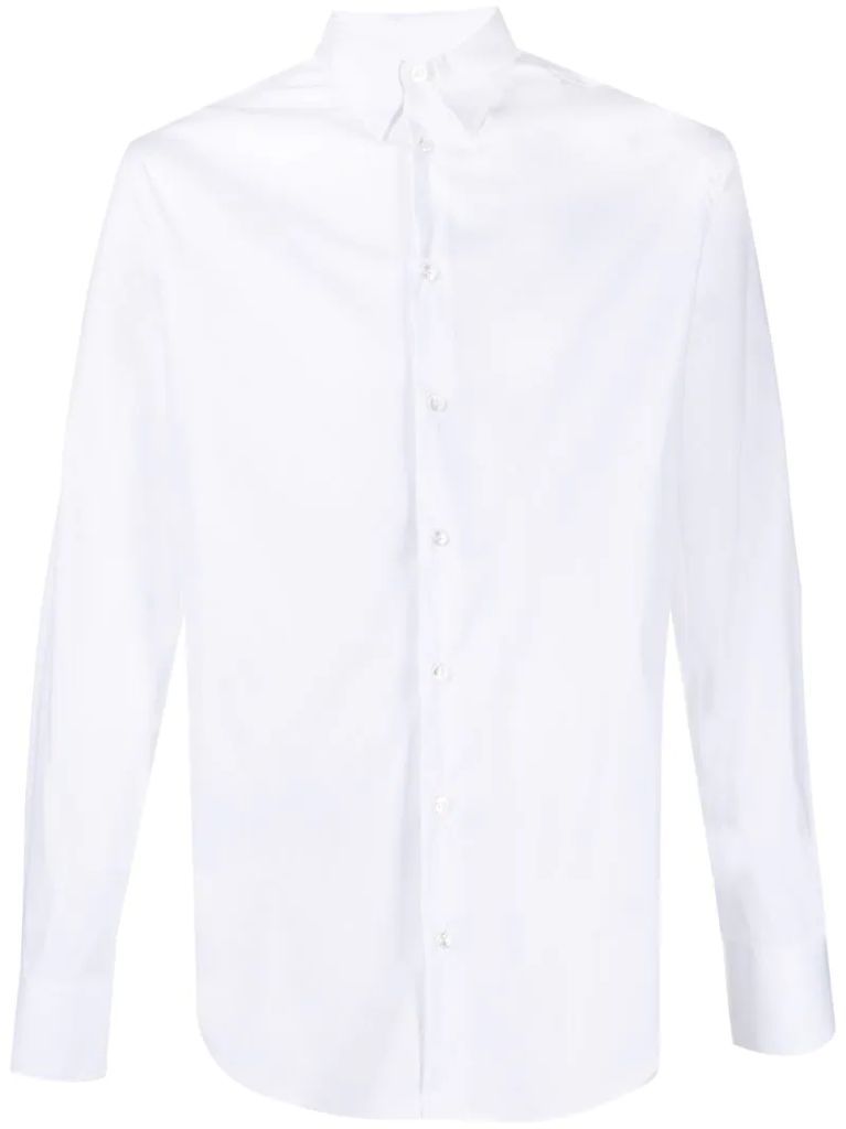 classic-collar long-sleeved shirt