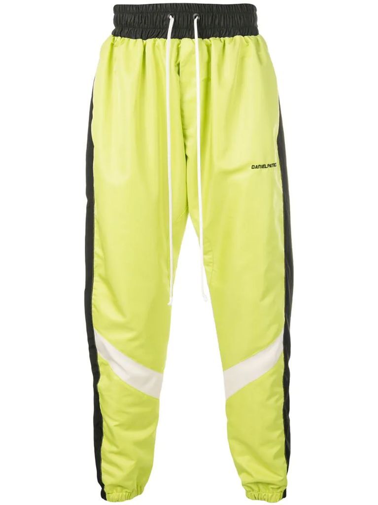 parachute track trousers