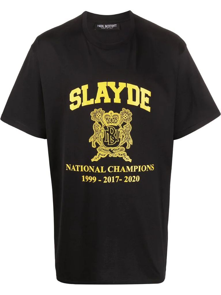 Slayde coat-of-arms print T-shirt