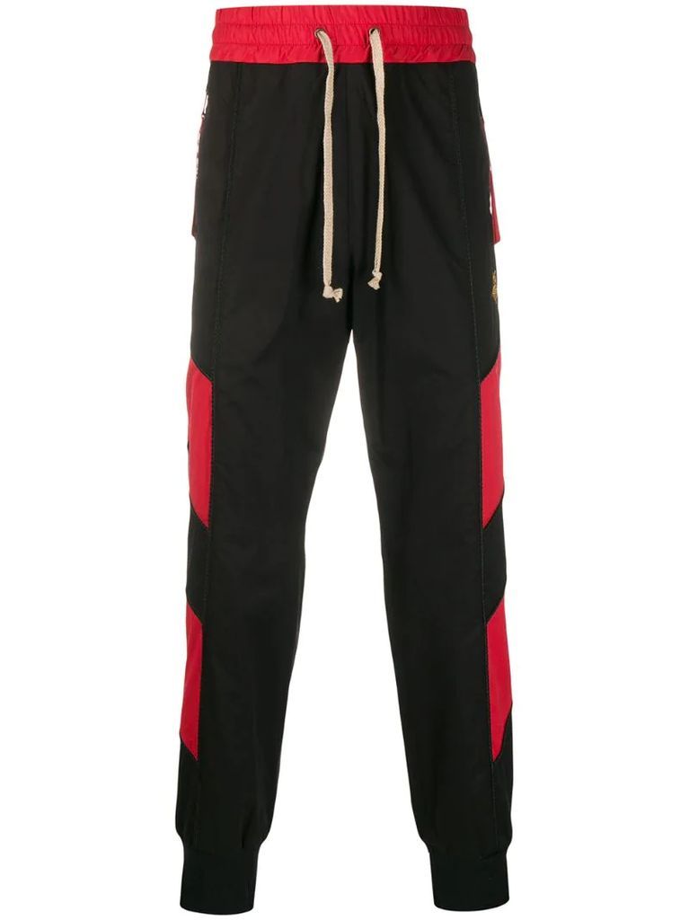 embroidered Orb track pants