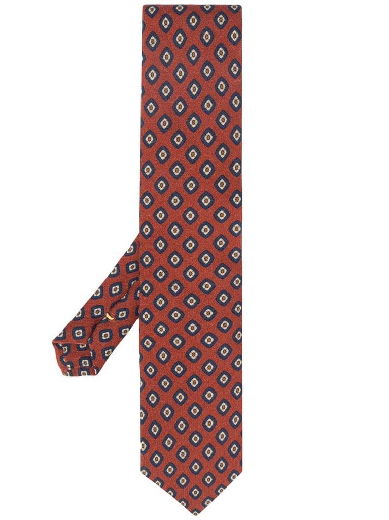 geometric pattern tie