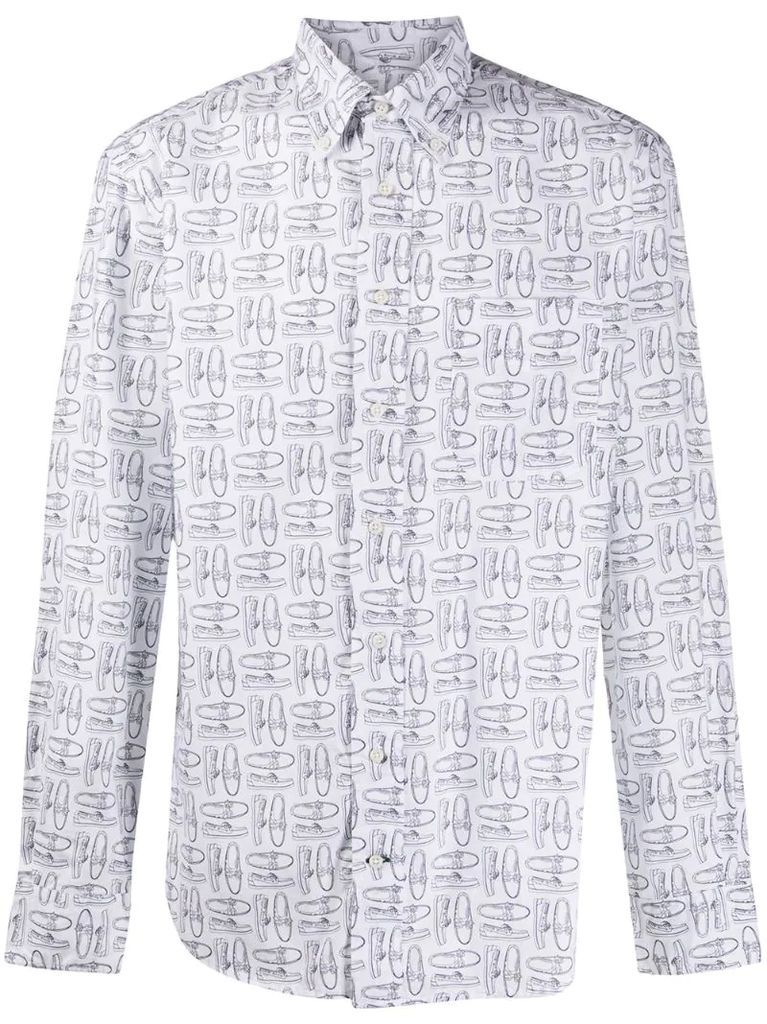 x Sebago Dockside print shirt