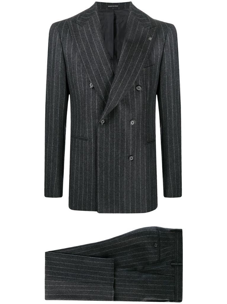 double breasted pinstripe suit