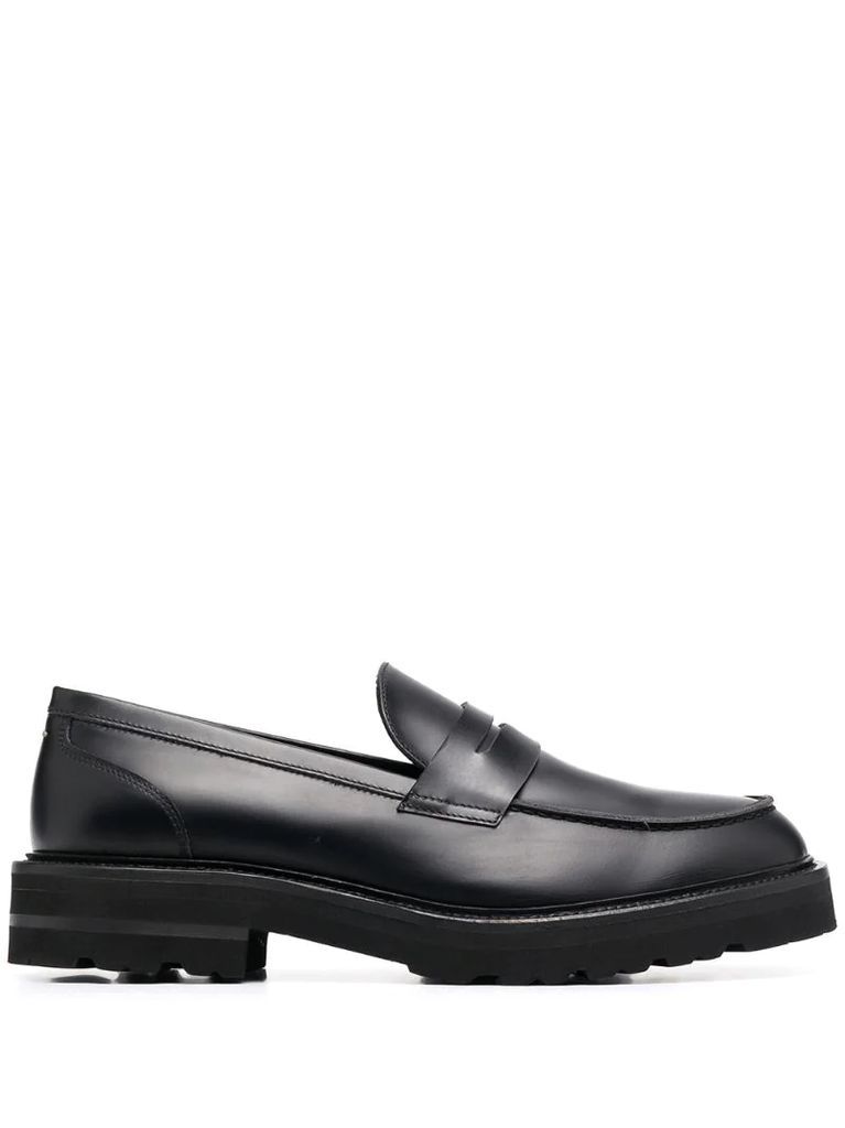 leather loafers