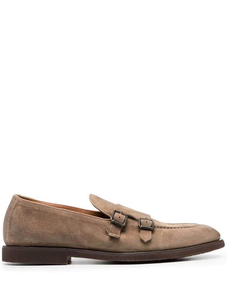buckled round-toe loafers
