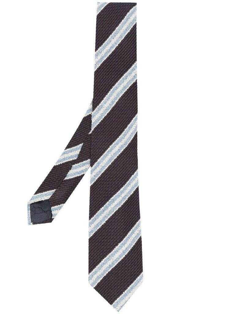 diagonal-striped tie