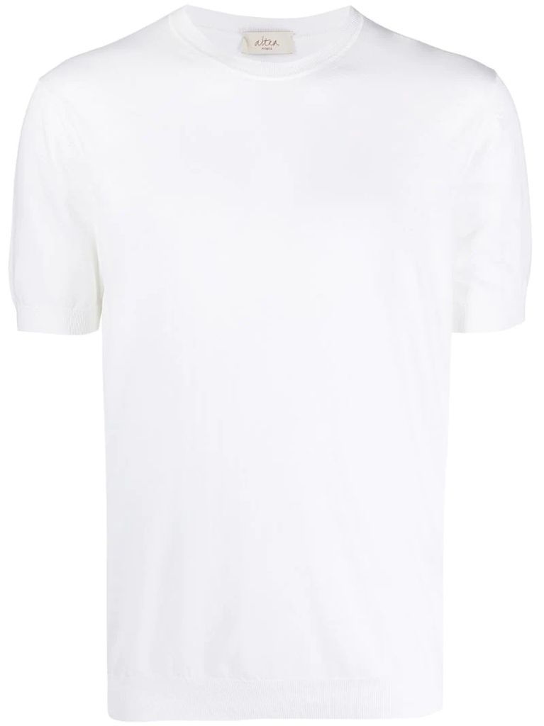 fitted-cuff cotton T-shirt