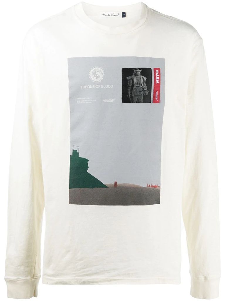 graphic-print long-sleeve T-shirt