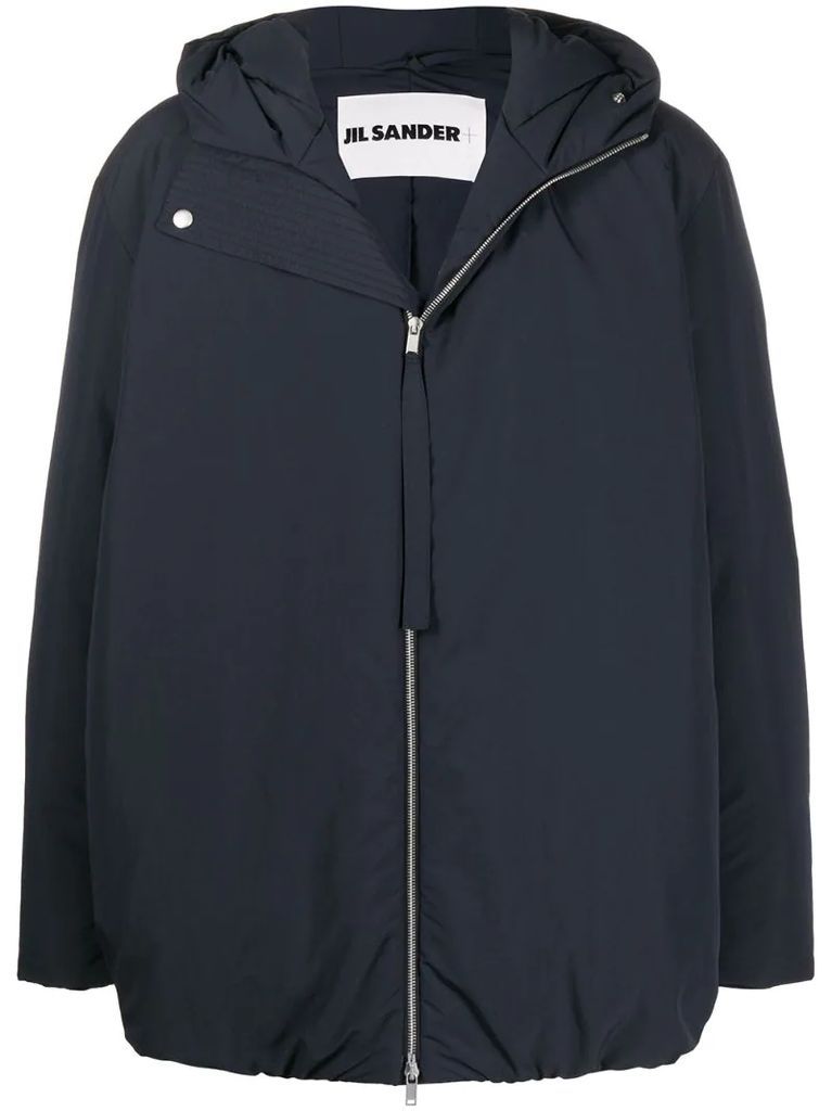 hooded puffer coat