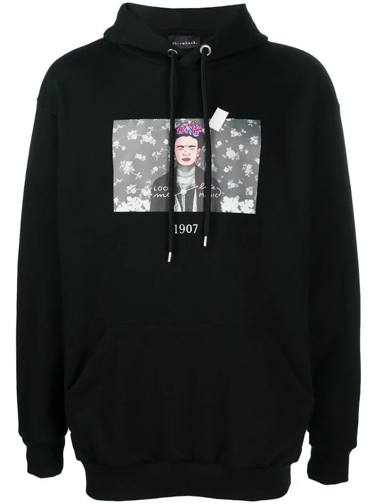 Frida graphic print hoodie