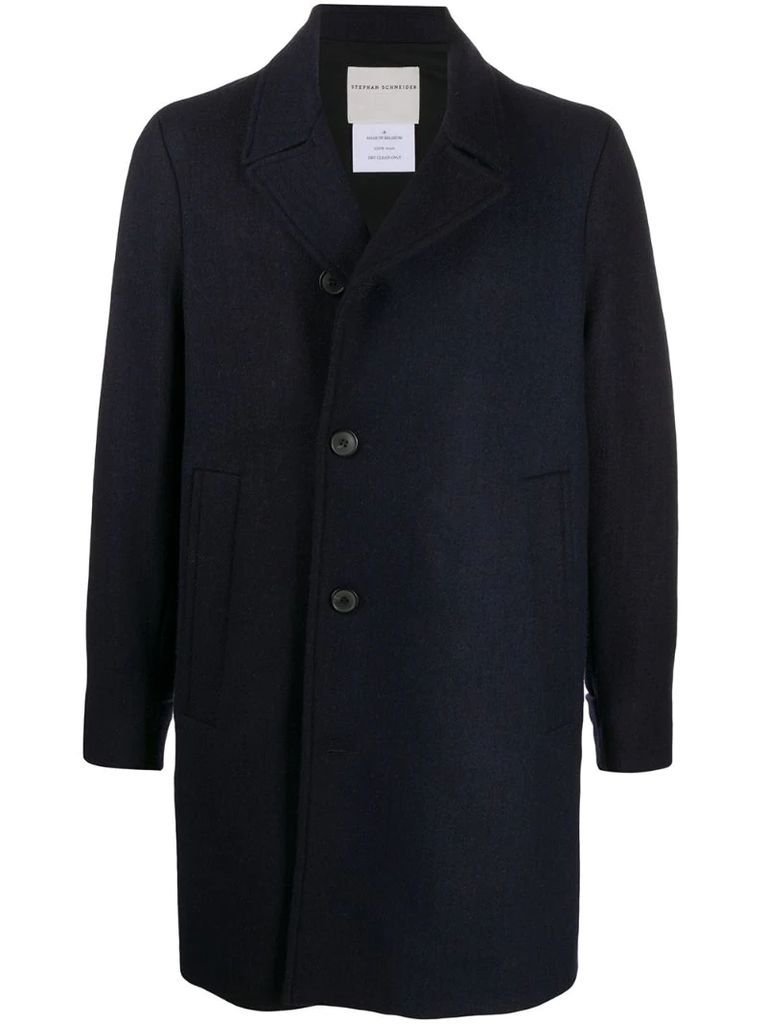 Collier's single-breasted wool coat