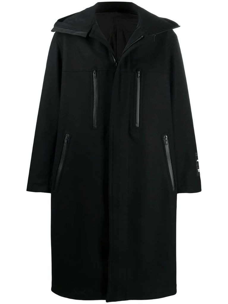 CH3 hooded long coat