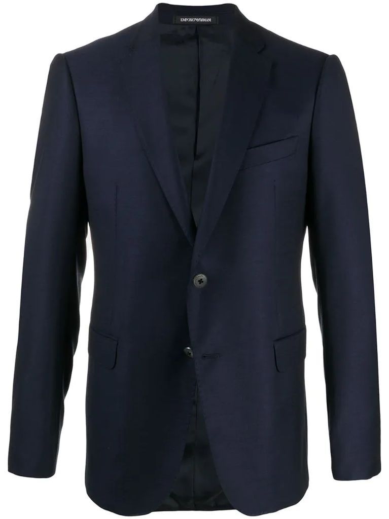 single breasted tailored blazer