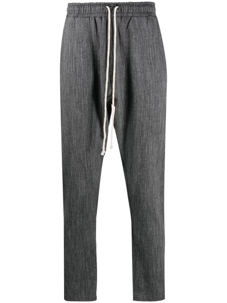 relaxed-fit drawstring trousers