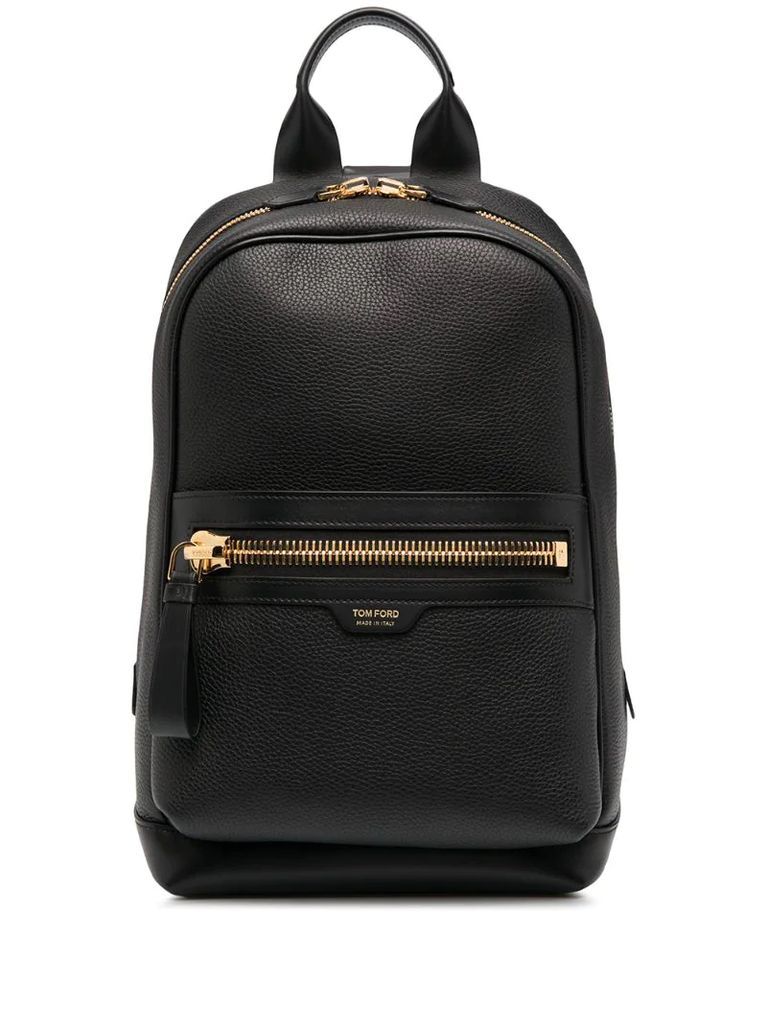 single strap leather backpack