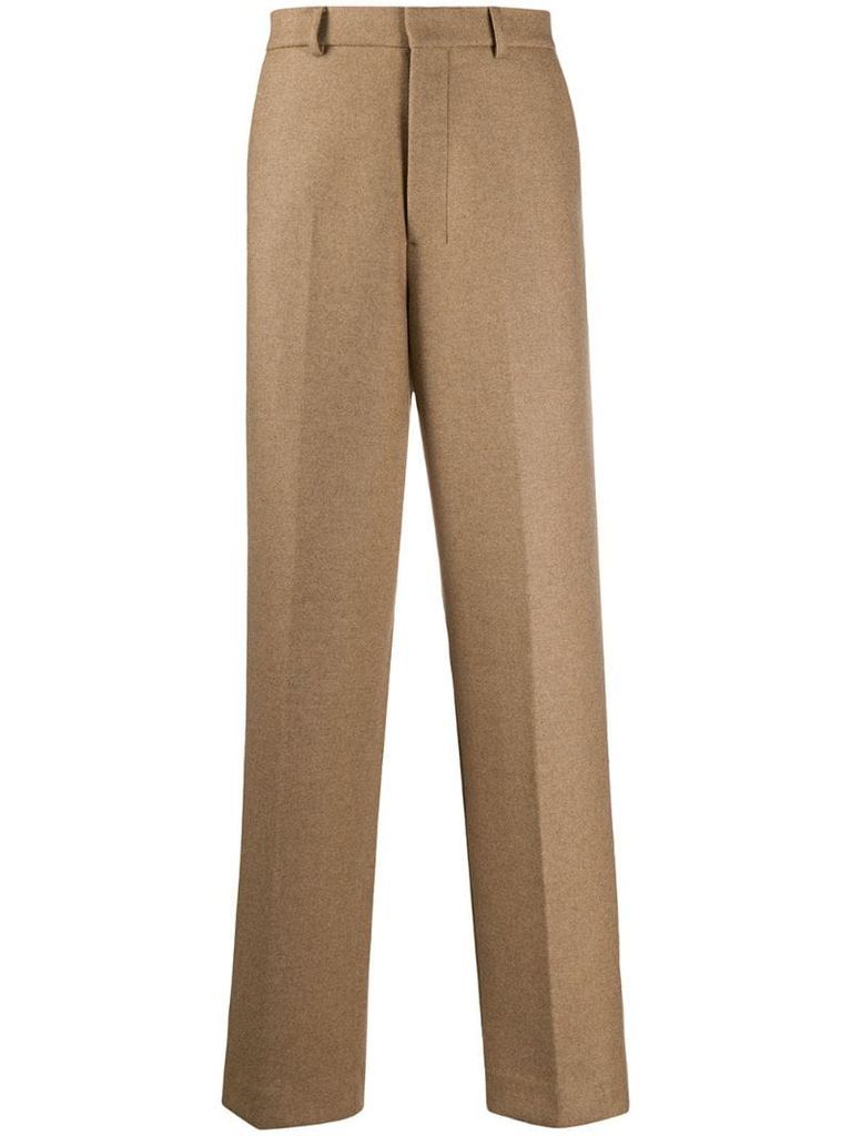 wide fit tailored trousers