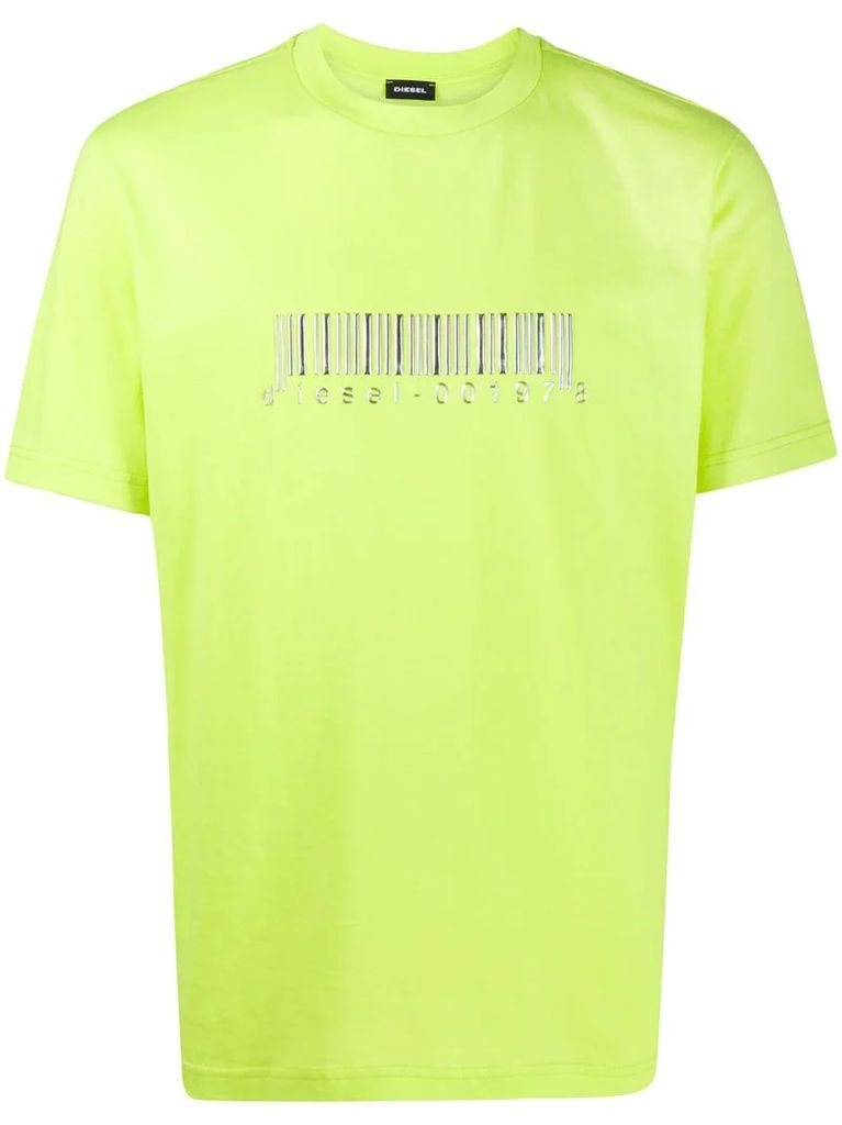 barcode print T-shirt
