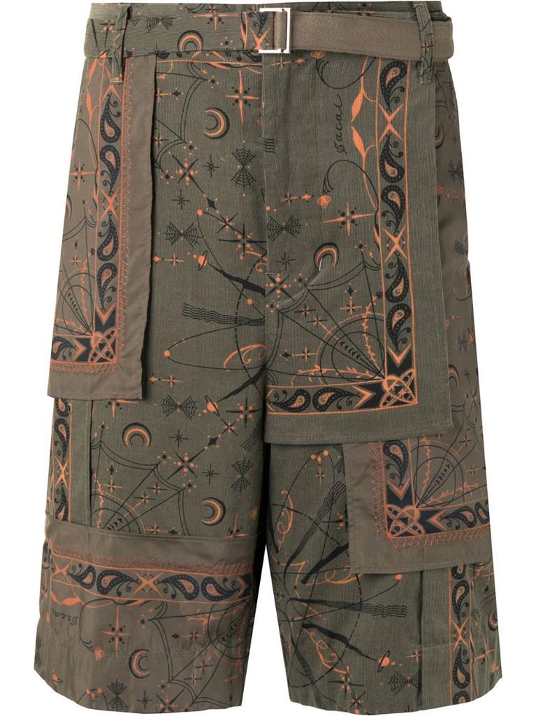 paisley print Bermuda shorts