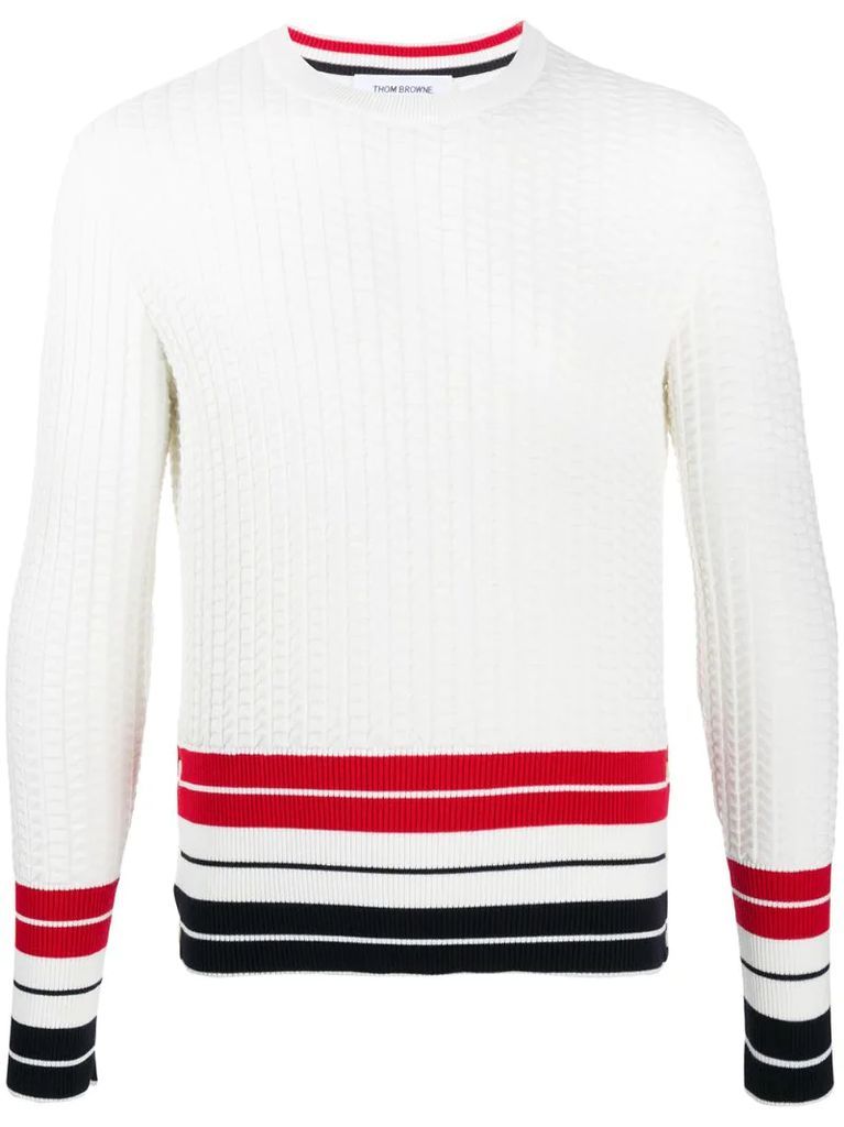 overtwisted stripe pullover
