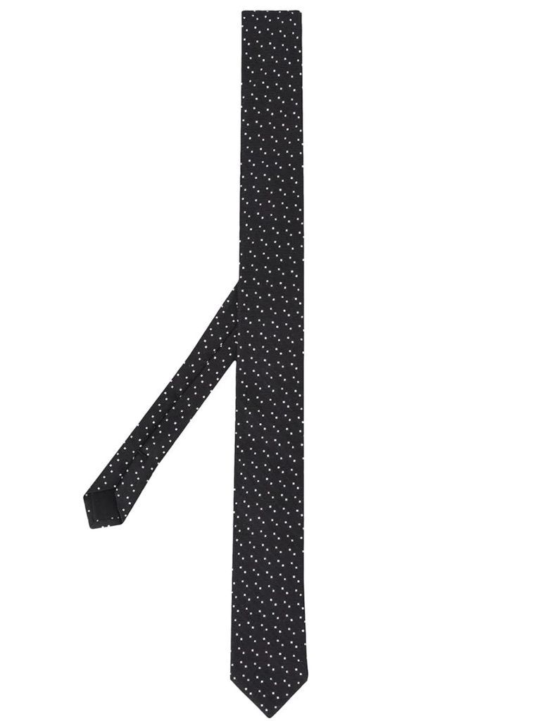silk square-pattern tie