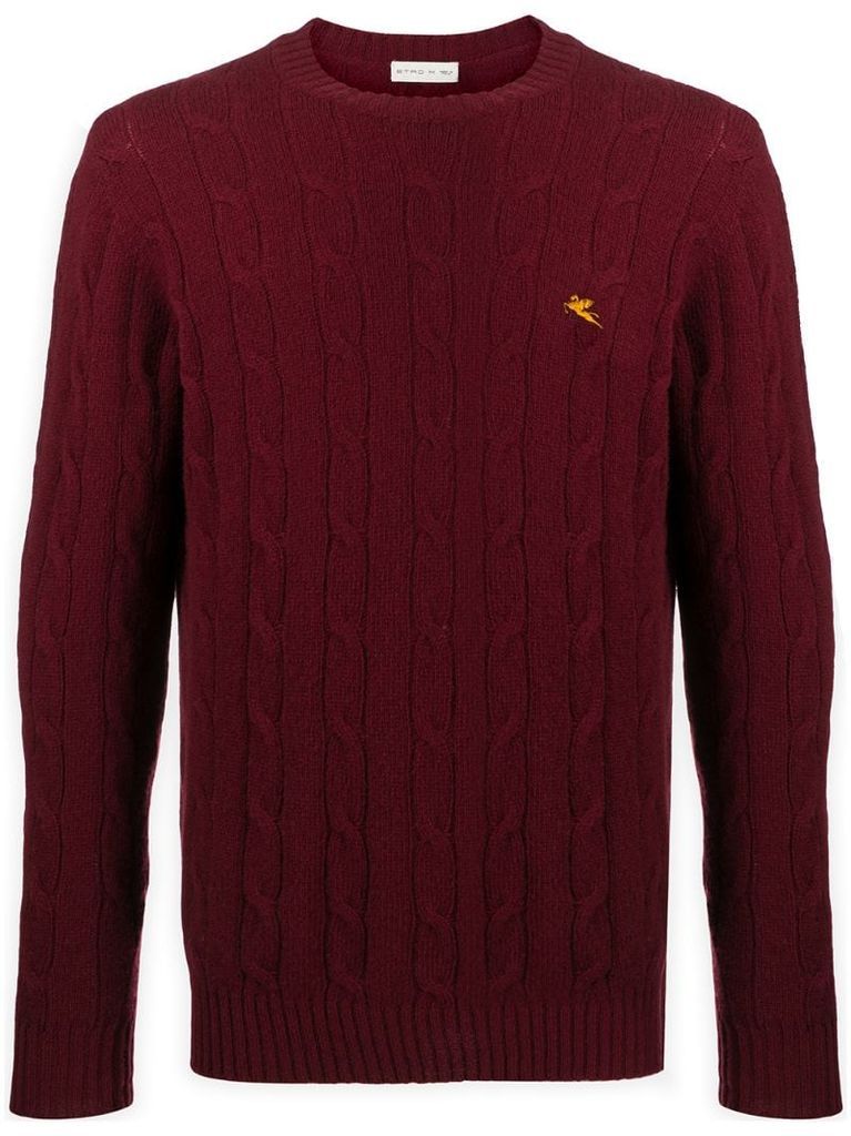 cable knit jumper