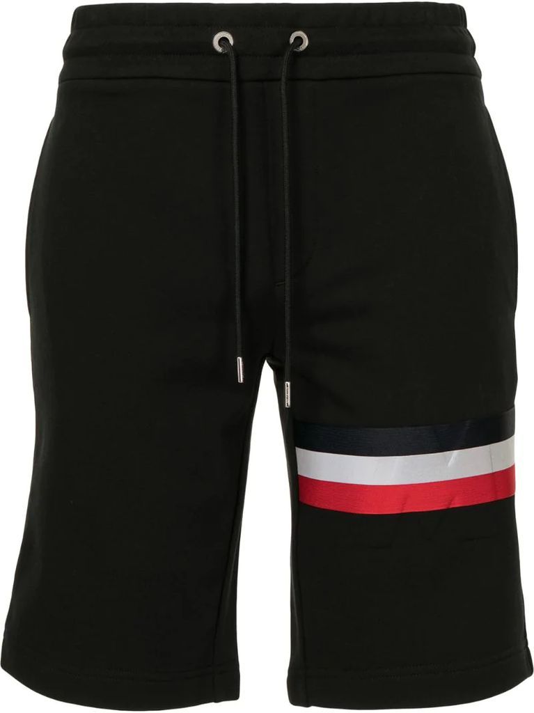 stripe detail track shorts