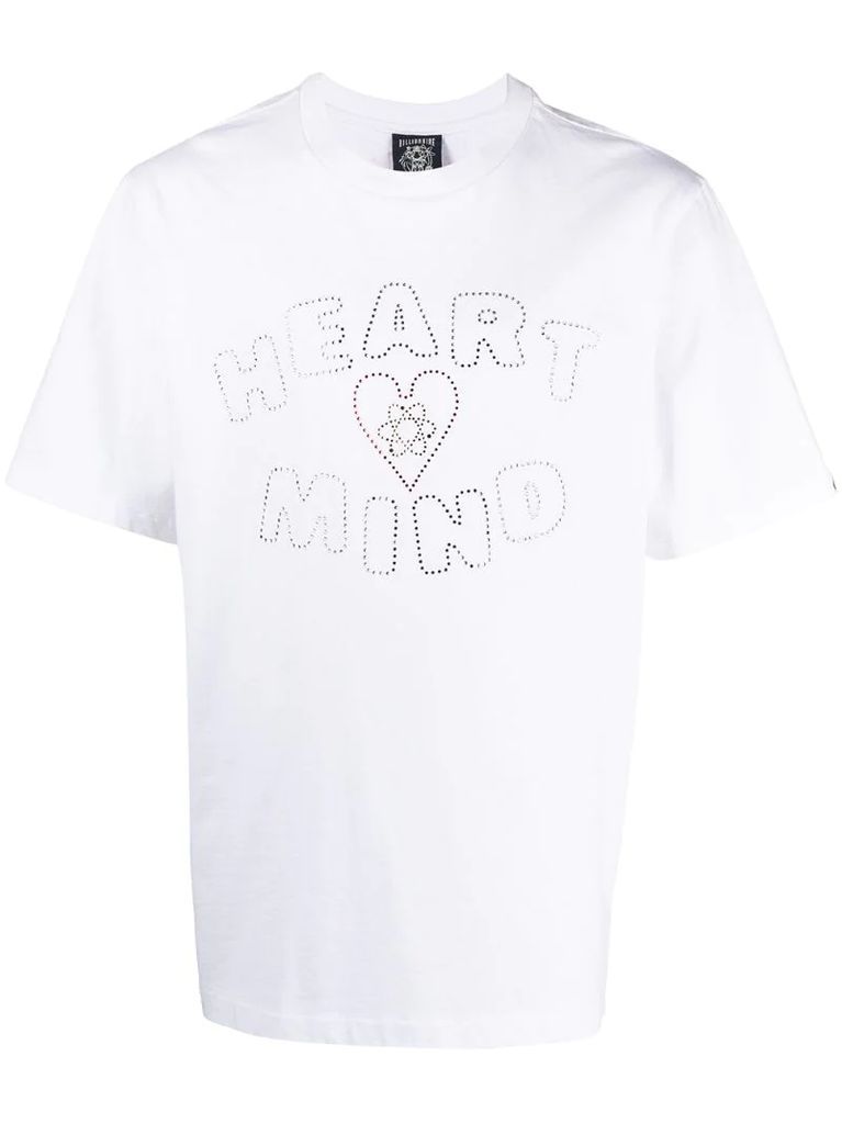 Heart Mind embellished T-shirt