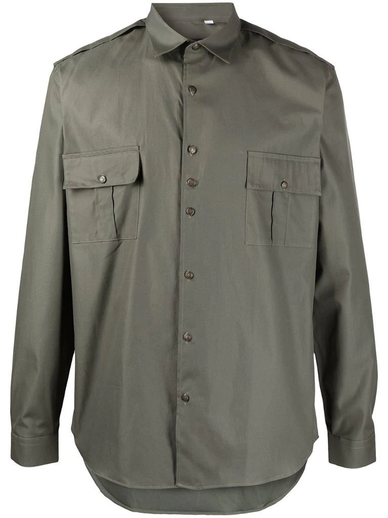 military pocketed shirt