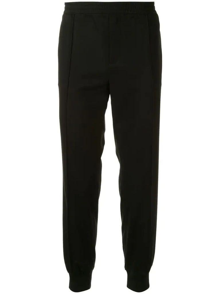 front pleated track pants