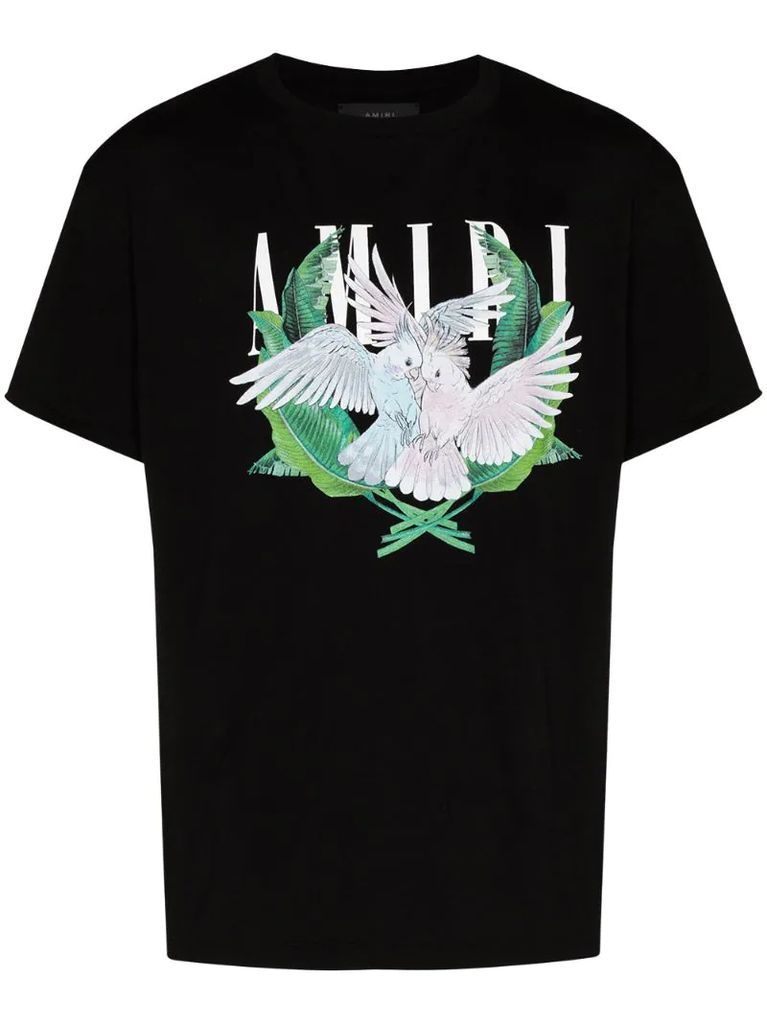 Lovebirds logo-print T-shirt