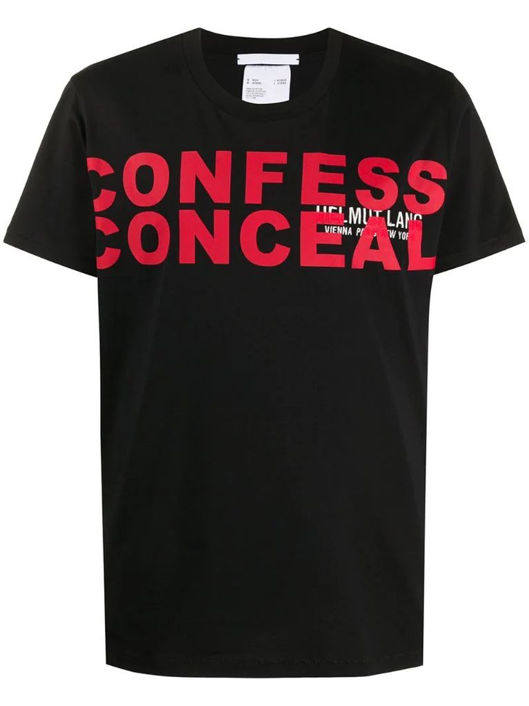 confess conceal short sleeve T-shirt