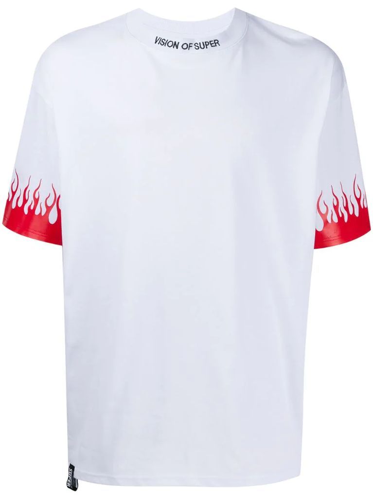 flaming T-shirt