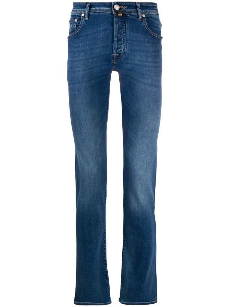 low-rise slim-fit jeans