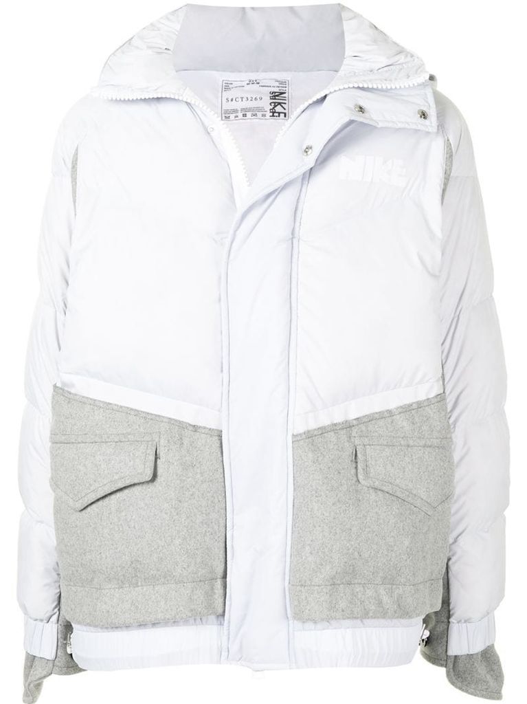 two-tone padded jacket