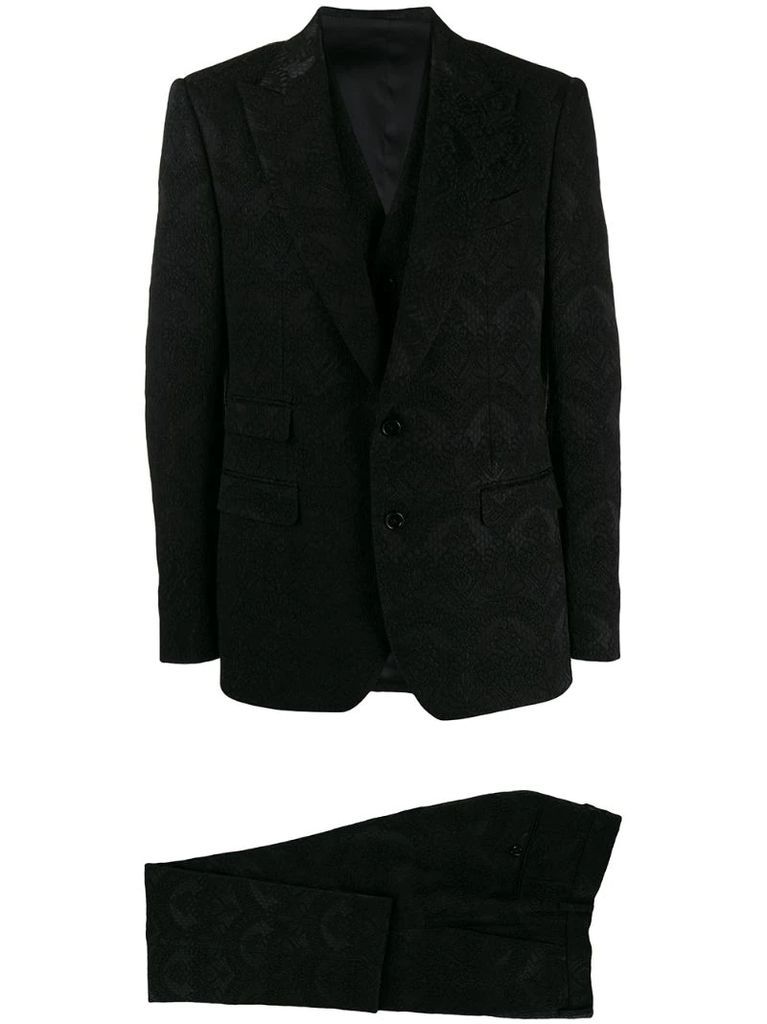 damask three piece suit