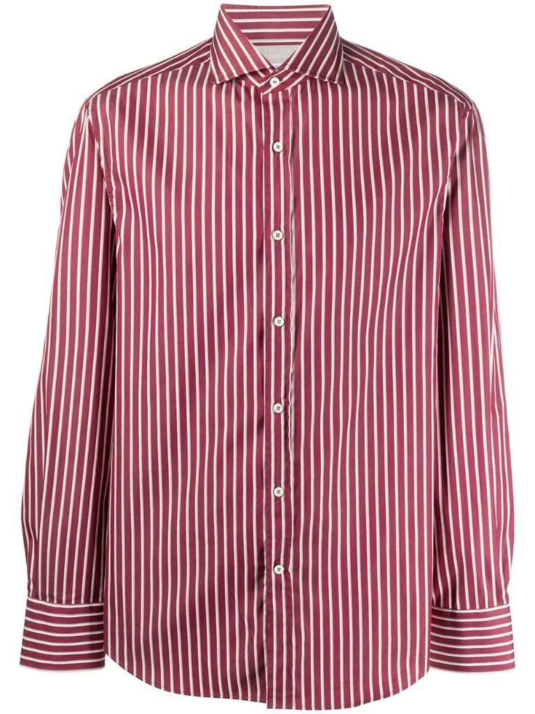 striped-print long-sleeve shirt