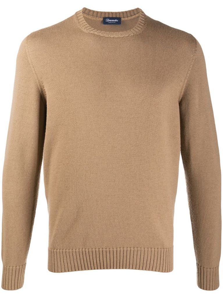 fine knit crewneck jumper