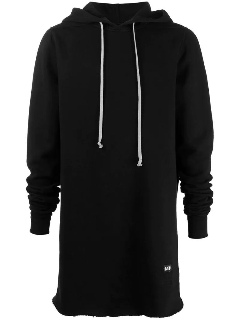 extra-long cotton hoodie