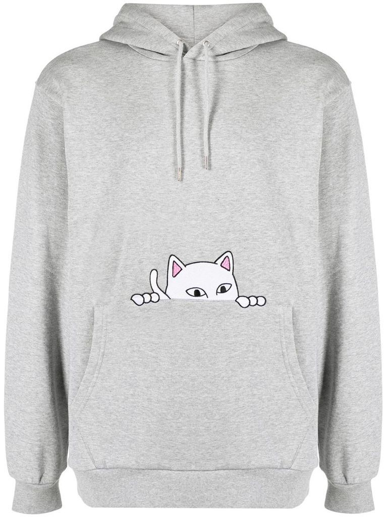 cat print hoodie