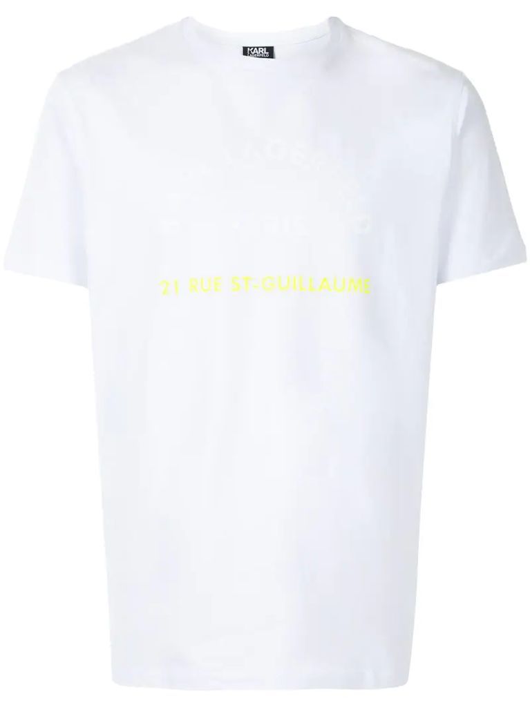 Rue St-Guillaume-print slim-fit T-shirt