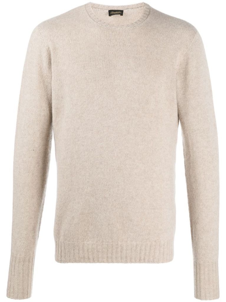 fine-knit cashmere jumper