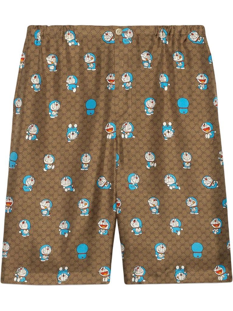 x Doraemon elasticated shorts