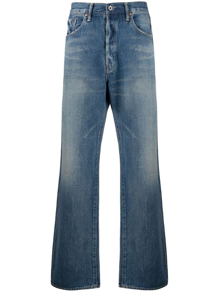 straight-leg jeans