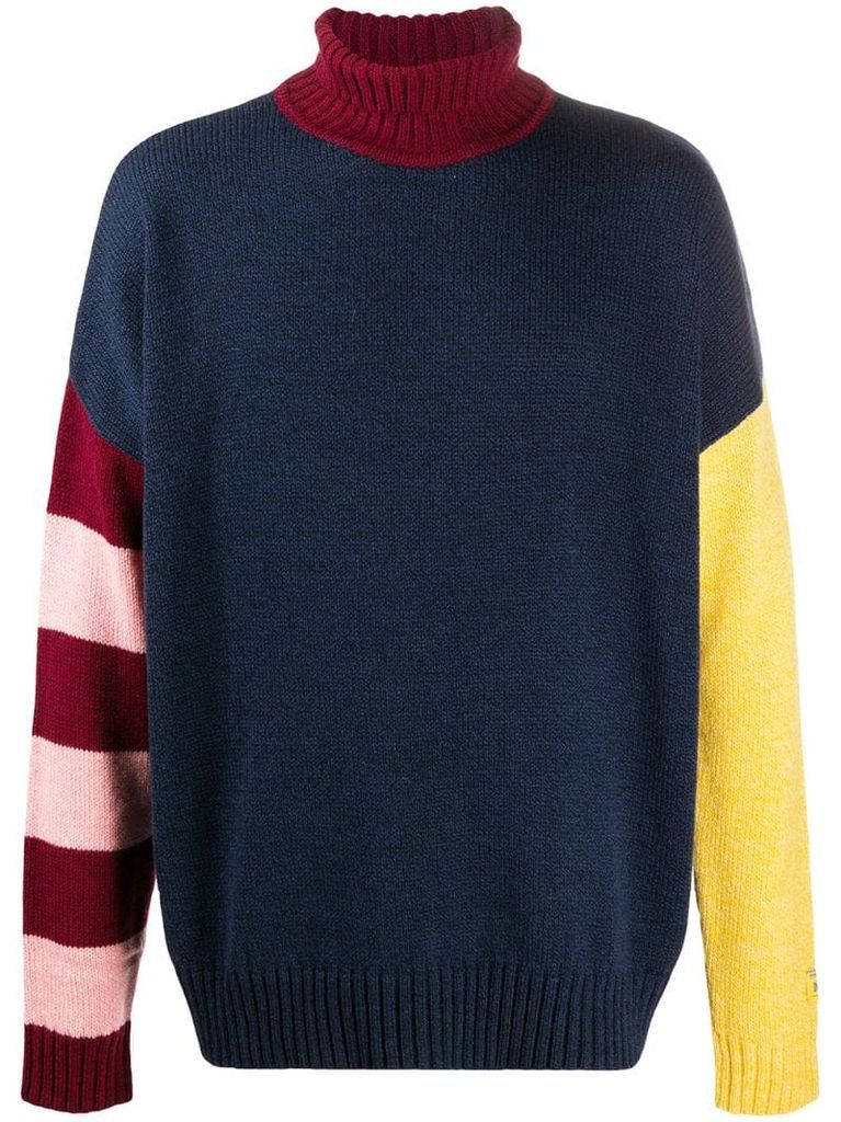 bright stripe knit jumper